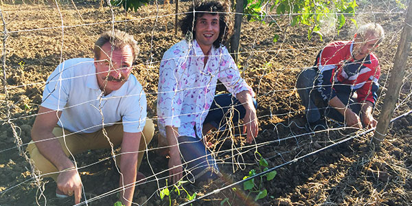 Working in the Garden on Organic Cilentro Farm